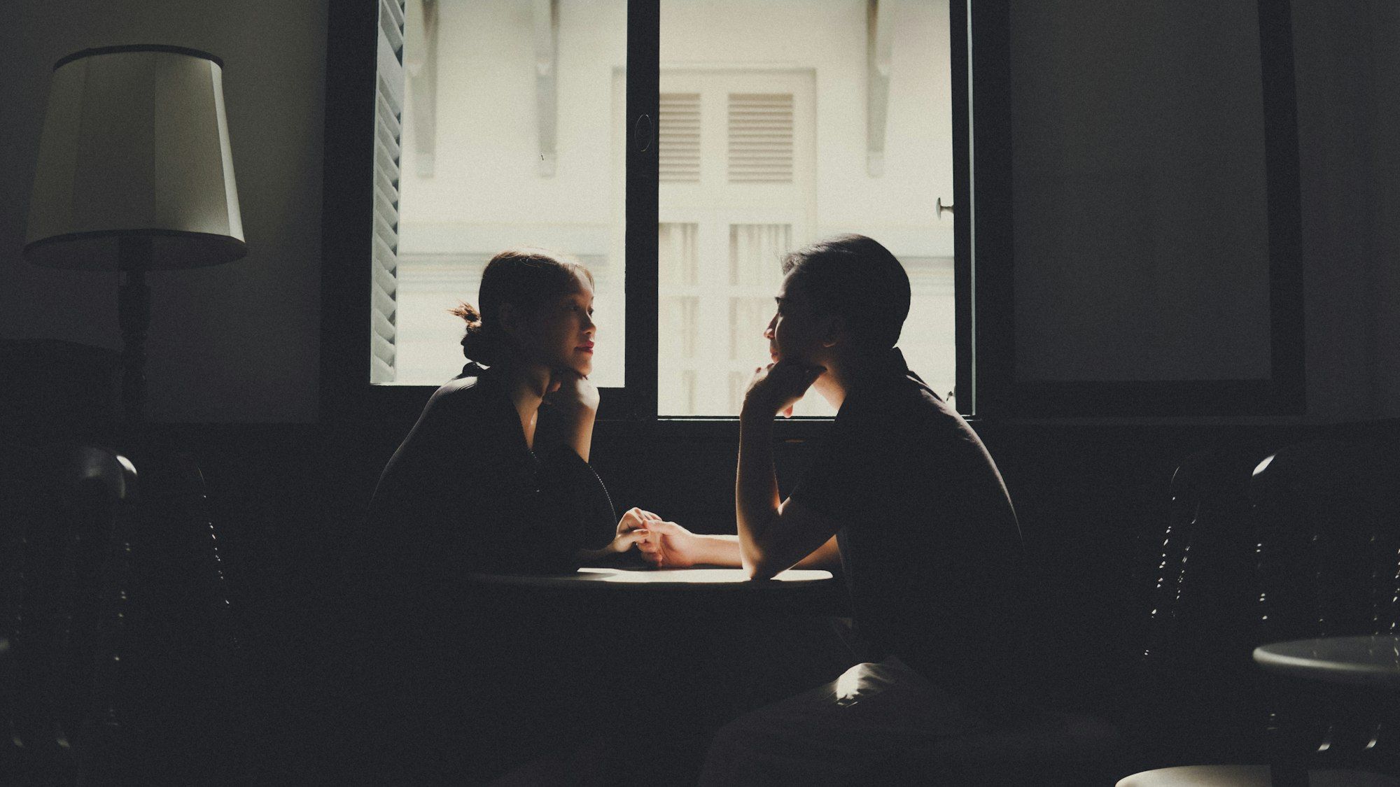 Two leaders in a private conversation